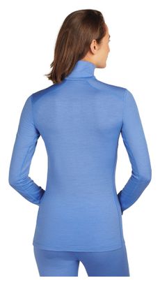 Baselayer Femme Icebreaker 1/2 Zip Merino 200 Oasis Bleu