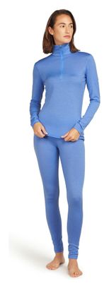 Icebreaker Women's 1/2 Zip Merino 200 Oasis Blue Baselayer