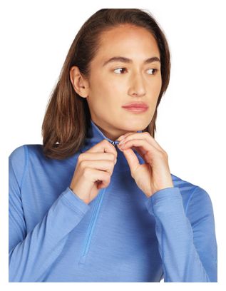 Icebreaker Women's 1/2 Zip Merino 200 Oasis Blue Baselayer