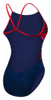Tyr Liberty Cutoutfit One Piece Swimsuit Blue / Red