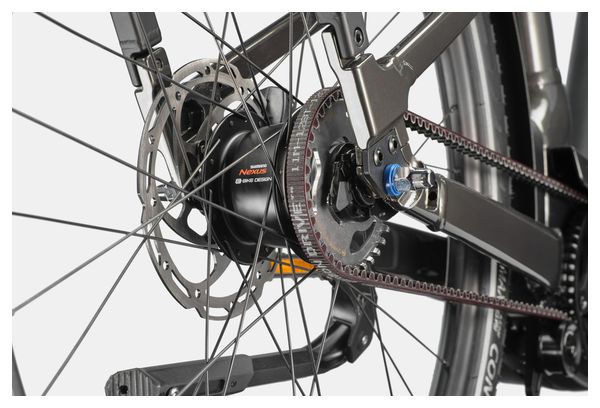 Vélo de Ville Électrique Cannondale Mavaro 2 Low Shimano Nexus 5V Courroie 600 Wh 27.5'' Marron