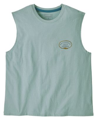 Canotta donna Patagonia Clean Climb Roots Blue