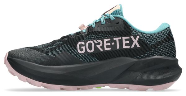 Asics Trabuco 14 GTX Trail Running Shoes, Black/Blue/Pink, Women's