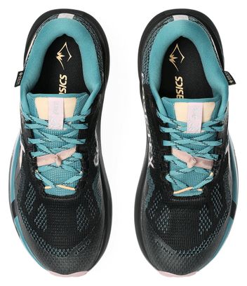 Asics Trabuco 14 GTX Trail Running Shoes, Black/Blue/Pink, Women's