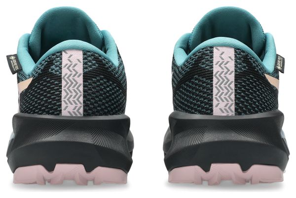 Asics Trabuco 14 GTX Trail Running Shoes, Black/Blue/Pink, Women's