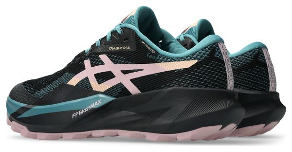 Asics Trabuco 14 GTX Trail Running Shoes, Black/Blue/Pink, Women's