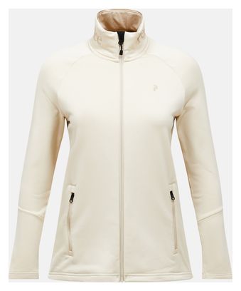 Giacca in pile Peak Performance Rider Essentials beige da donna