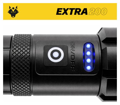 Lampe torche EXTRA200 - 2000 lumens - Batteries françaises / Rechargeable