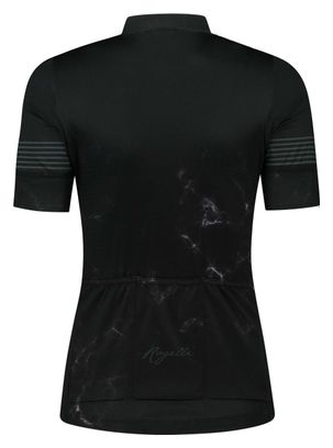 Maillot Manches Courtes Velo Rogelli Marble - Femme - Noir/Gris