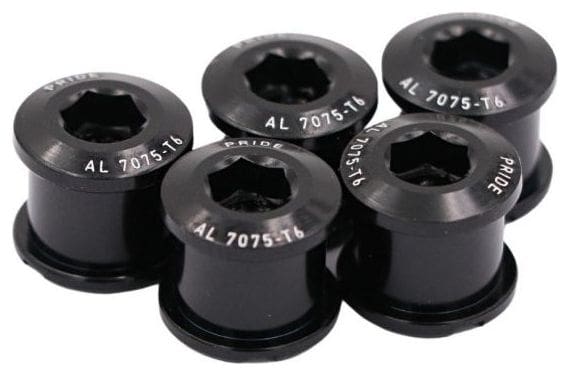 Pride Bolt/Nuts Chainring Vortex Aluminium 6.5 mm Black