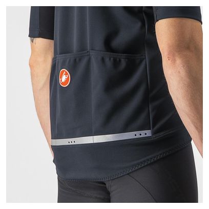 Gabba Castelli RoS 2 Kurzarmtrikot schwarz/schwarz reflex