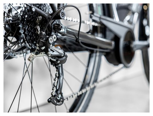 Vélo de Ville Électrique Trek Verve+ 2 Shimano Acera/Altus 9V 500 Wh Noir - Vélo d'Exposition