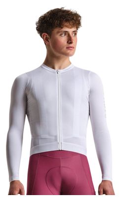 Maglia a maniche lunghe Rapha Pro Team Lightweight bianca da uomo