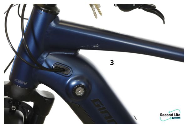 Refurbished Product - Giant Explore E+ 2D GTS Shimano Alivio 9V 500 Wh Metallic Navy Electric Bicycle