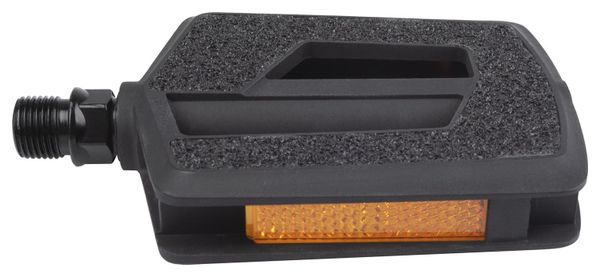 Pédale plate antidérapante pour VTT  9/16 pouces  thermoplastique