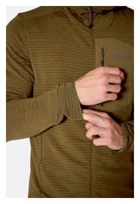 RAB Ascendor Light Hoody Pile Uomo Marrone