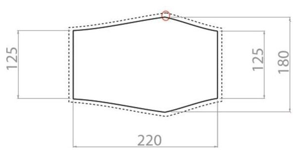 Tapis de Sol Vaude Ultralight Lizard 2P Gris