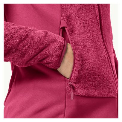 Vellón Rotwand con capucha para mujer rosa