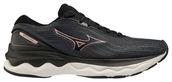 Mizuno Wave Skyrise Running Shoes Black White Women
