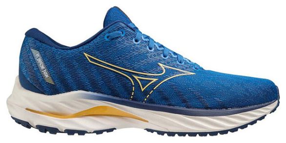Chaussures de Running Mizuno Wave Inspire 19 Bleu Jaune