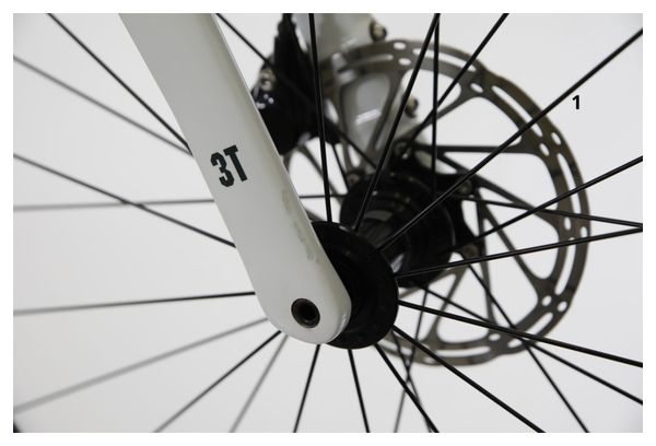 Gereviseerd product - Gravel Bike 3T Exploro RaceMax Sram Force eTap AXS 12V 700 mm Wit Groen 2022