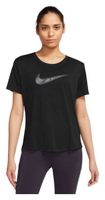 Camiseta de manga <strong>corta Nike Dri-Fit Swoosh</strong> Mujer Negra