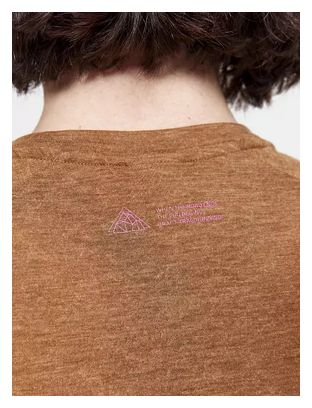 T-Shirt Manches Courtes Craft ADV Trail Wool Femme Marron