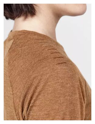 T-Shirt Manches Courtes Craft ADV Trail Wool Marron Femme
