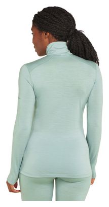 Icebreaker Women's 1/2 Zip Merino 200 Oasis Green Baselayer