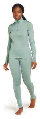 Icebreaker Women's 1/2 Zip Merino 200 Oasis Green Baselayer