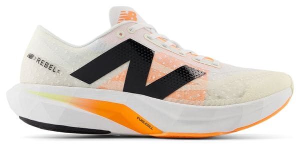 Running Shoes New Balance FuelCell Rebel v4 White/Orange Men's
