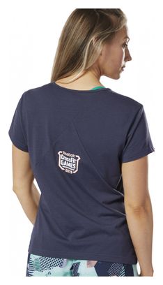 Maglia a manica corta per donna Reebok Crossfit Blue