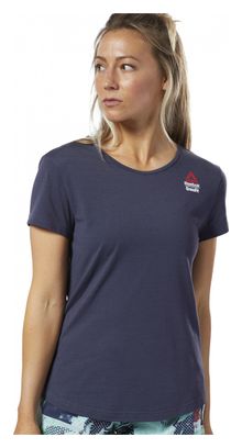 Maglia a manica corta per donna Reebok Crossfit Blue