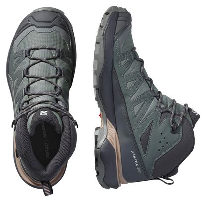 Salomon X Ultra 360 Mid GTX Women's Hiking Shoes, Green