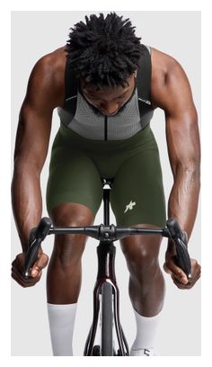 Culotte corto con tirantes Assos Mille GT S11 verde para hombre