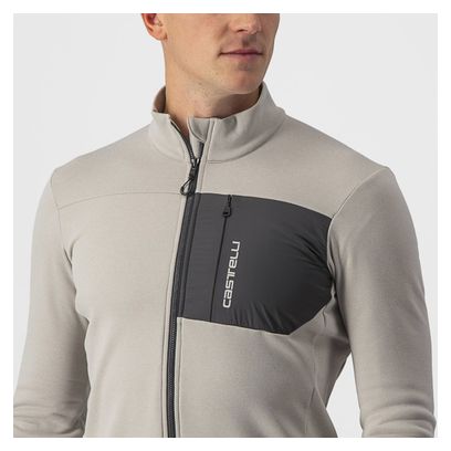 Castelli Unlimited Trail Langarmtrikot Hellgrau/Dunkelgrau