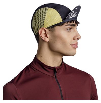 Buff Unisex Cycle Pack Cap Zwart/Geel/Grijs
