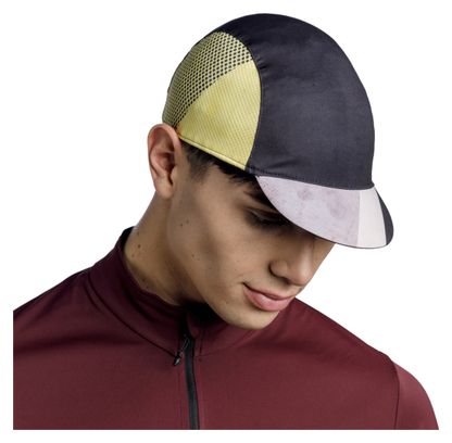 Buff Unisex Cycle Pack Cap Zwart/Geel/Grijs