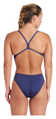 Arena Team Swimsuit Challenge Solid Blue White Women's One-Piece Swimsuit