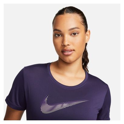 Damen Nike Dri-Fit Swoosh Trikot Violettblau