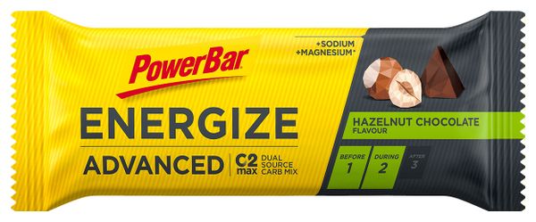 PowerBar Energize Advanced Hazelnoot / Chocolade Energiereep 55g