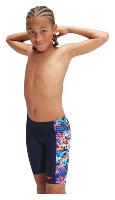 Maillot de Bain Speedo Enfant Jammer Allover Panel bleu marine/bleu