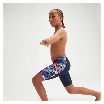 Swimsuit Speedo Child Jammer Allover Panel navy blue/blue 13 Swimsuit Speedo Child Jammer Allover Panel navy blue/blue 13