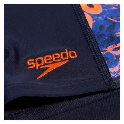 Speedo Kinderbadpak Jammer Allover Panel marineblauw/blauw 13/14 jaar