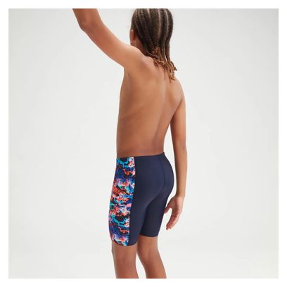 Speedo Kinderbadpak Jammer Allover Panel marineblauw/blauw 13/14 jaar