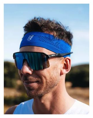 Bandeau Compressport Thin On/Off Bleu 