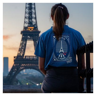 Camiseta de manga corta BV Sport Light Paris Azul Unisex