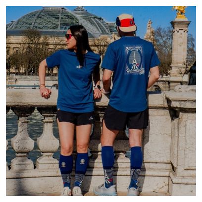 Camiseta de manga corta BV Sport Light Paris Azul Unisex