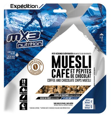 Colazione liofilizzata MX3 Muesli al caffè e gocce di cioccolato - 110 g