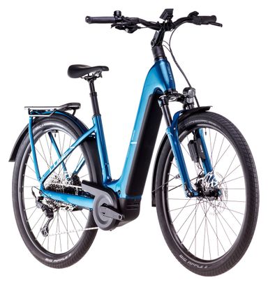 Cube Kathmandu Hybrid EX 800 Easy Entry Electric Hybrid Bike Shimano Cues 11S 800 Wh 700 mm Electric Blue 2025